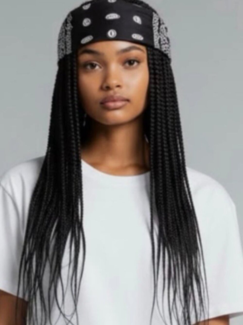 (RBP-1) New Rag & Bone $50 Limited Edition 46 Bandana Unisex In Black O/S